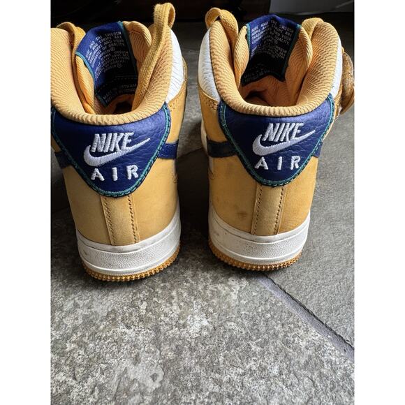 NIKE Air Force 1 High ’07 LV8 Wheat White Navy DO6729-700 Sz 5.5Y AF1 - Picture 4 of 7